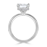 3.17ct Radiant Cut Diamond Engagement Ring