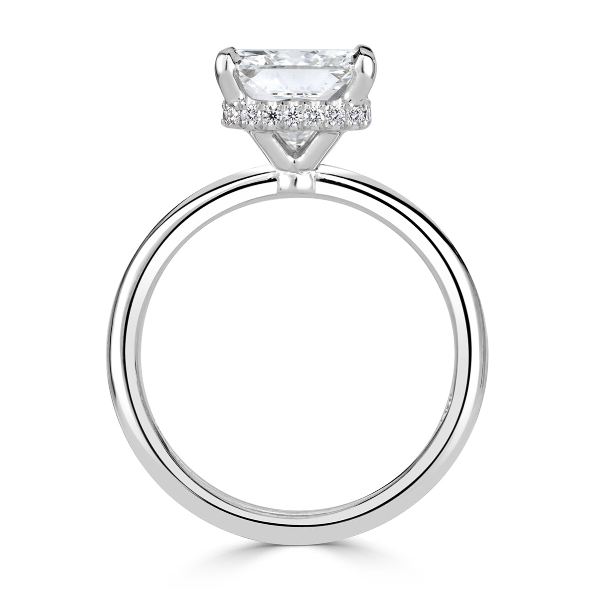 3.17ct Radiant Cut Diamond Engagement Ring