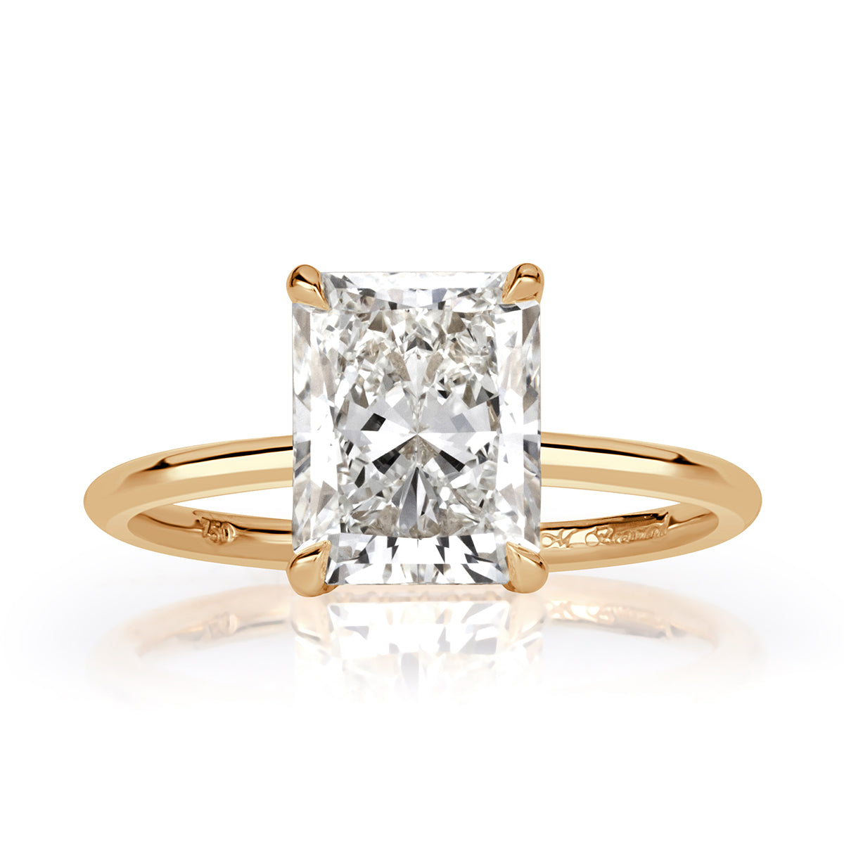 2.60ct Radiant Cut Diamond Engagement Ring