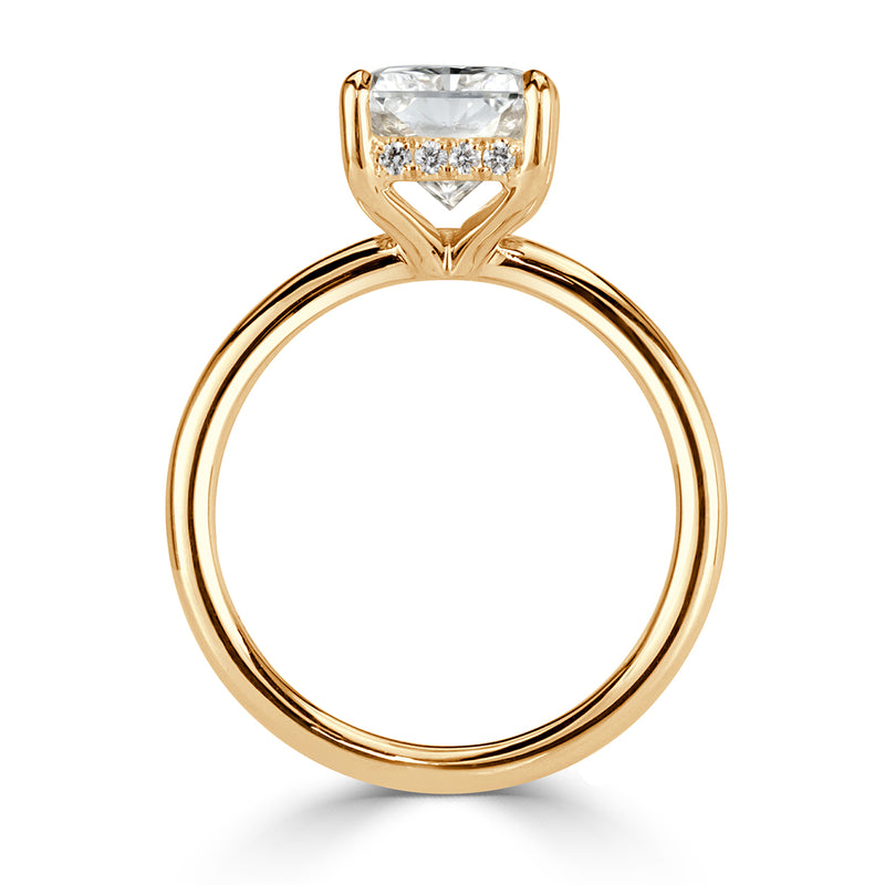 3.87ct Radiant Cut Diamond Engagement Ring