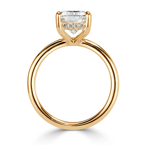 3.87ct Radiant Cut Diamond Engagement Ring