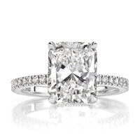 4.39ct Radiant Cut Diamond Engagement Ring