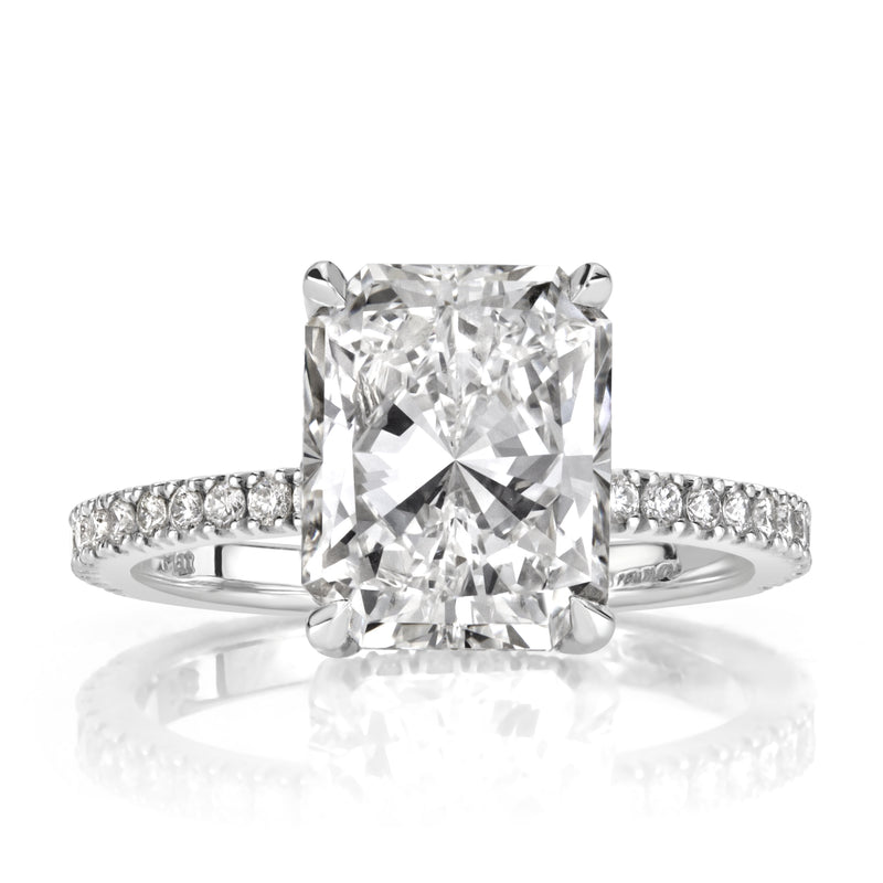 4.39ct Radiant Cut Diamond Engagement Ring
