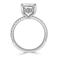 4.39ct Radiant Cut Diamond Engagement Ring