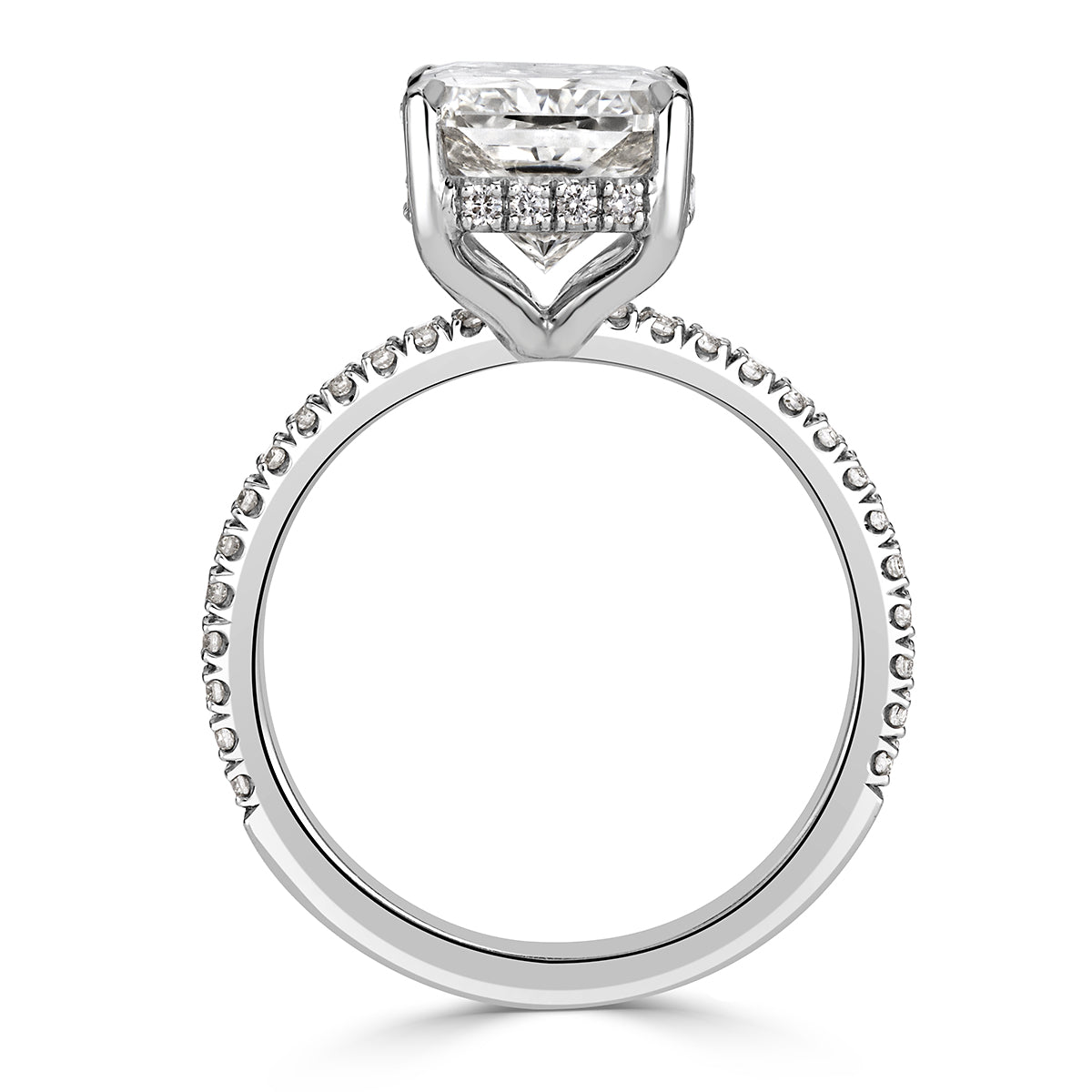 4.39ct Radiant Cut Diamond Engagement Ring
