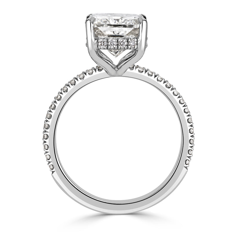 4.39ct Radiant Cut Diamond Engagement Ring