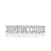 3.95ct Emerald Cut Diamond Eternity Band in Platinum