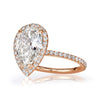 3.74ct Pear Shaped Diamond Engagement Ring