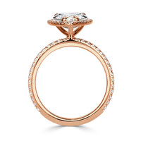 3.74ct Pear Shaped Diamond Engagement Ring