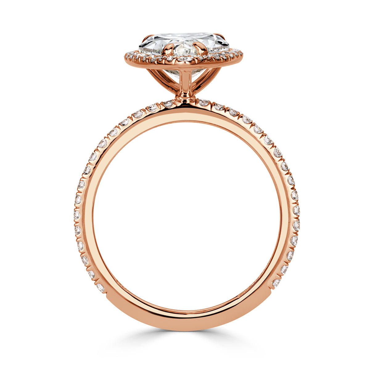 3.74ct Pear Shaped Diamond Engagement Ring