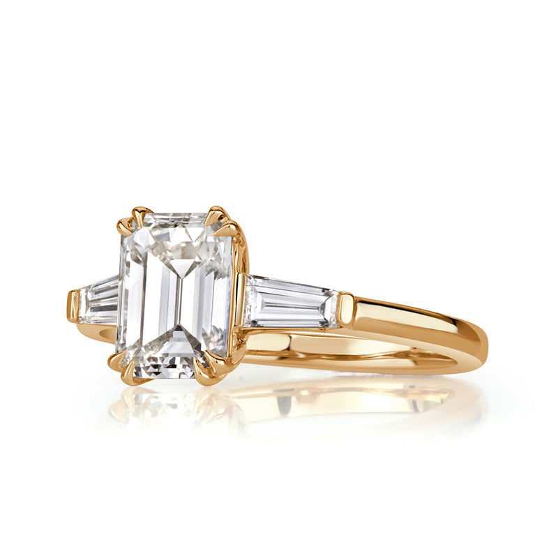 2.29ct Emerald Cut Diamond Engagement Ring