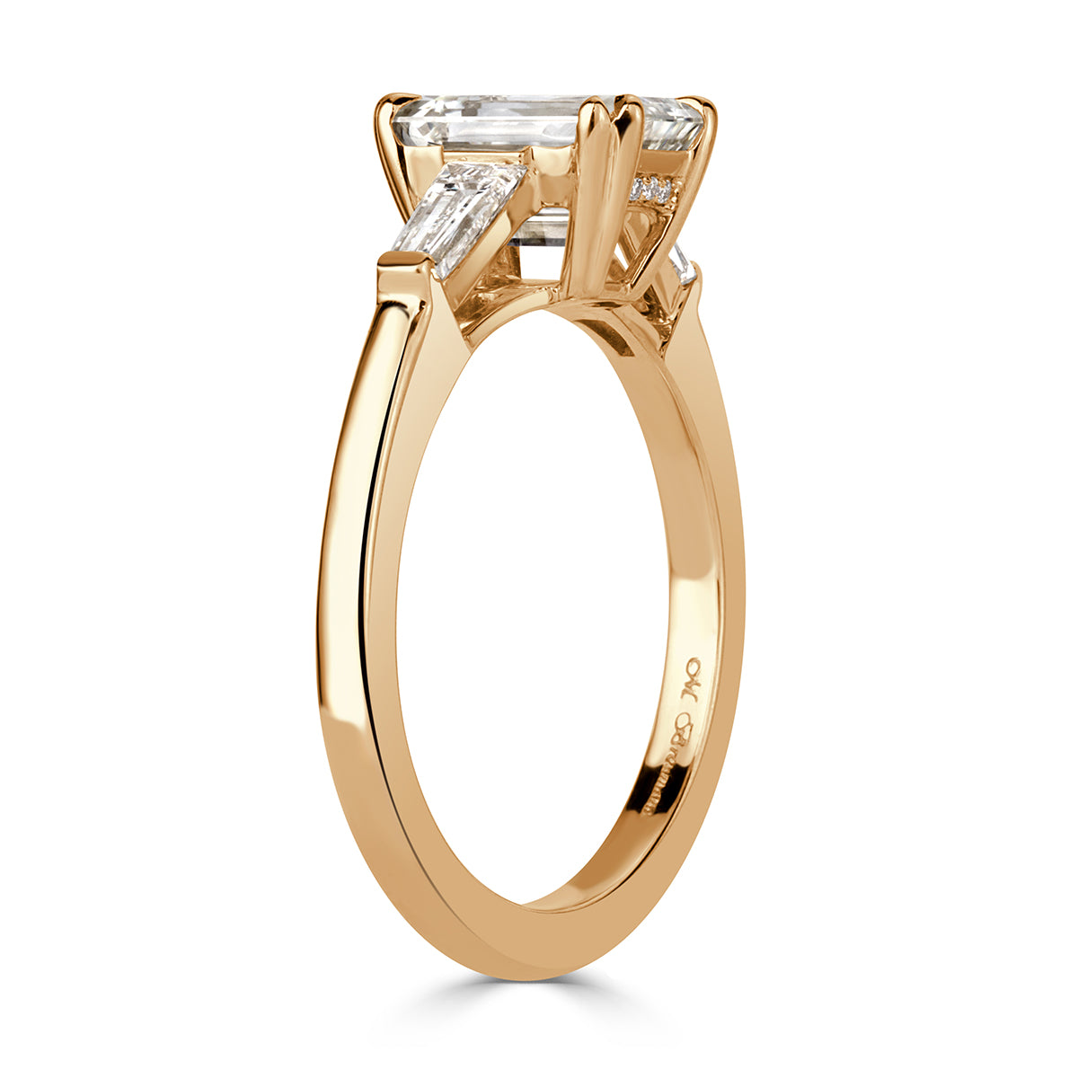 2.29ct Emerald Cut Diamond Engagement Ring