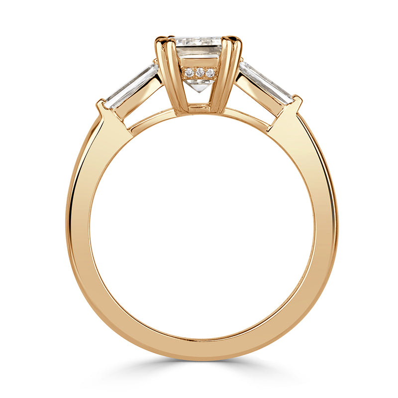 2.29ct Emerald Cut Diamond Engagement Ring