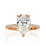 3.44ct Pear Shaped Diamond Engagement Ring