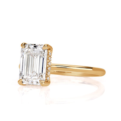 2.31ct Emerald Cut Diamond Engagement Ring