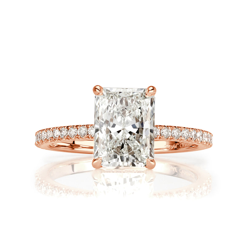 2.66ct Radiant Cut Diamond Engagement Ring