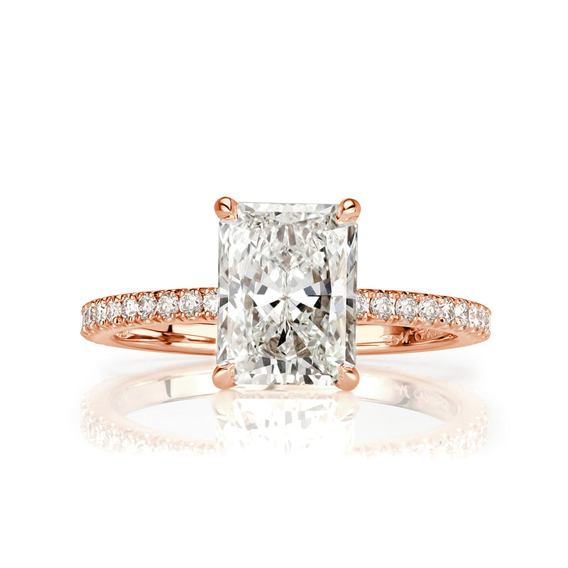 2.66ct Radiant Cut Diamond Engagement Ring
