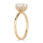 1.66ct Old Mine Cut Diamond Engagement Ring