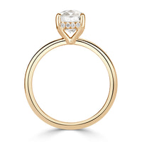 1.66ct Old Mine Cut Diamond Engagement Ring