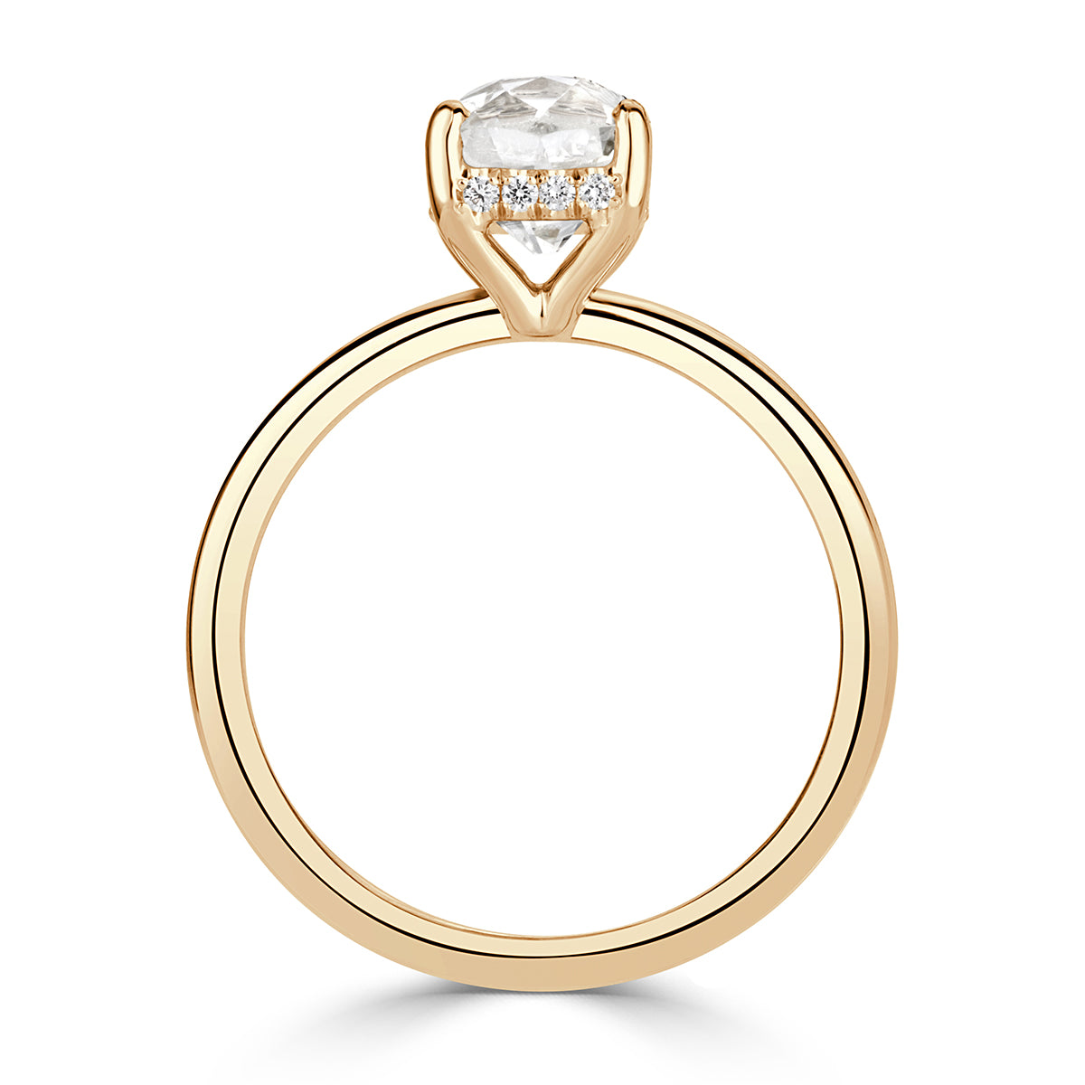 1.66ct Old Mine Cut Diamond Engagement Ring