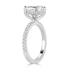 3.41ct Asscher Cut Diamond Engagement Ring