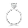 3.41ct Asscher Cut Diamond Engagement Ring