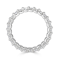 3.60ct Emerald Cut Diamond Eternity Band in Platinum