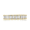 3.60ct Emerald Cut Diamond Eternity Band in 18k Yellow Gold
