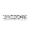 3.60ct Emerald Cut Diamond Eternity Band in 18k White Gold