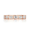 2.50ct Emerald Cut Diamond Eternity Band in 18k Rose Gold