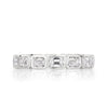2.50ct Emerald Cut Diamond Eternity Band in 18k White Gold