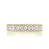 2.40ct Emerald Cut Diamond Eternity Band in 18k Yellow Gold