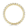 2.40ct Emerald Cut Diamond Eternity Band in 18k Yellow Gold