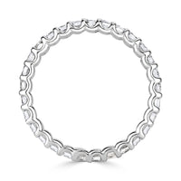 2.40ct Emerald Cut Diamond Eternity Band in Platinum