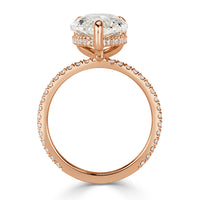 5.44ct Pear Shaped Diamond Engagement Ring