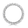 2.50ct Asscher Cut Diamond Eternity Band in Platinum