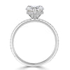 2.93ct Pear Shaped Center Diamond Engagement Ring