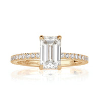1.98ct Emerald Cut Diamond Engagement Ring