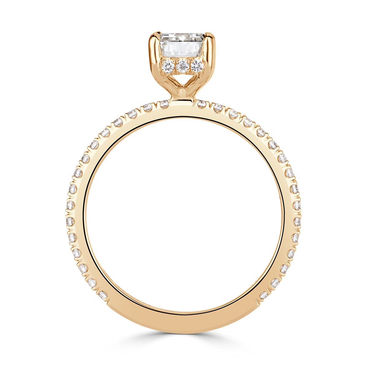 1.98ct Emerald Cut Diamond Engagement Ring