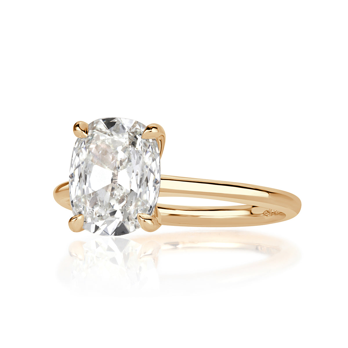 2.09ct Old Mine Cut Diamond Engagement Ring