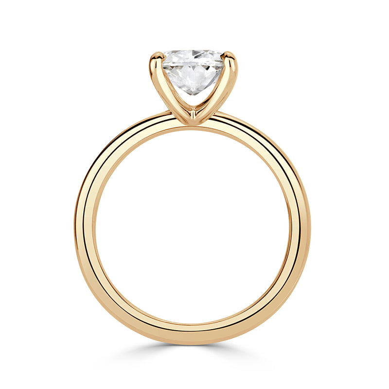 2.09ct Old Mine Cut Diamond Engagement Ring