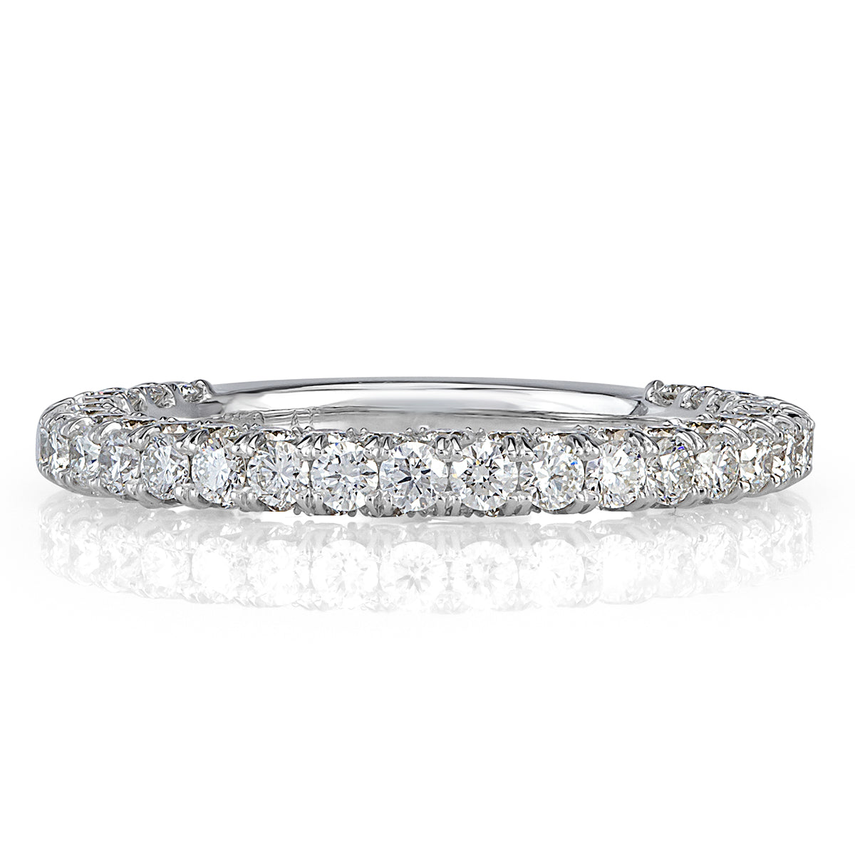 1.45ct Round Brilliant Cut Diamond Wedding Band in Platinum