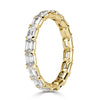 2.00ct Emerald Cut Diamond Eternity Band in 18k Yellow Gold