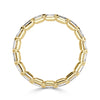 2.00ct Emerald Cut Diamond Eternity Band in 18k Yellow Gold