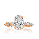 2.73ct Oval Cut Diamond Engagement Ring