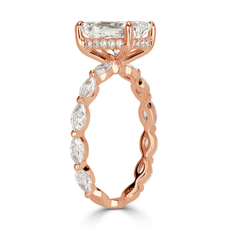 3.06ct Radiant Cut Diamond Engagement Ring