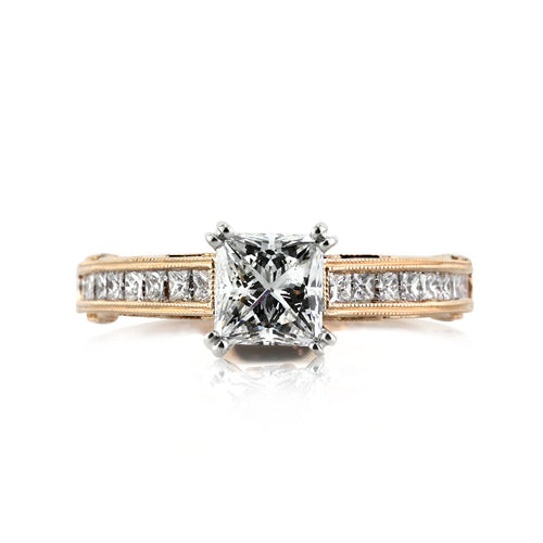 1.93ct Princess Cut Diamond Engagement Ring