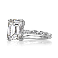 3.48ct Emerald Cut Diamond Engagement Ring