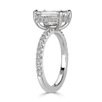 3.48ct Emerald Cut Diamond Engagement Ring