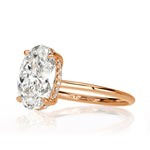 3.13ct Oval Cut Diamond Engagement Ring